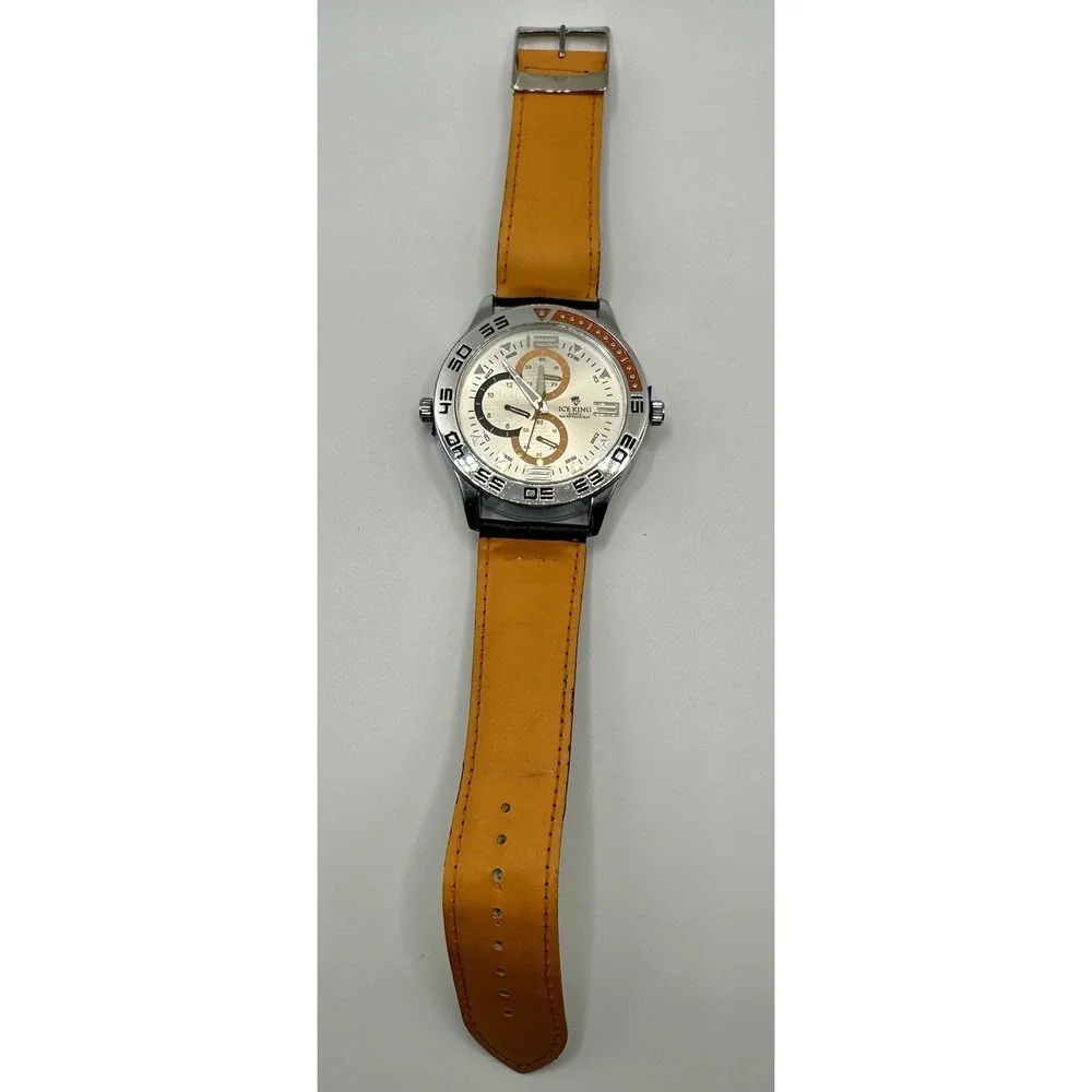 Ice King Quartz Watch Bundle Men OS Multicolor Good Iced Out Sporty‎ 2 sides
